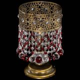 Настольная лампа Восток с шарами под бронзу Красная в Подольске