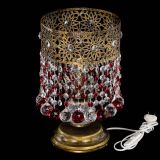 Настольная лампа Восток с шарами под бронзу Красная в Подольске