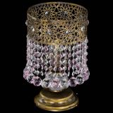 Настольная лампа Восток с шарами под бронзу Розовая в Подольске