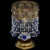 Настольная лампа Восток с шарами под бронзу Синяя в Подольске