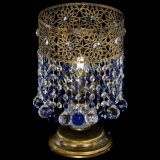 Настольная лампа Восток с шарами под бронзу Синяя в Подольске