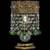 Настольная лампа Восток с шарами под бронзу Зеленая в Подольске