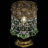 Настольная лампа Восток с шарами под бронзу Зеленая в Подольске