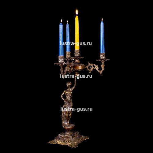 Подсвечник Изабелла богиня 4 свечи в Подольске Гусь Хрустальный