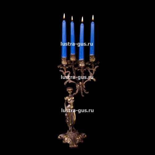 Подсвечник Изабелла богиня 2 - 4 свечи в Подольске Гусь Хрустальный