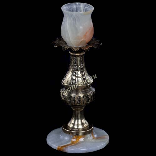 Подсвечник бронзовый Оникс №1 в Подольске Гусь Хрустальный