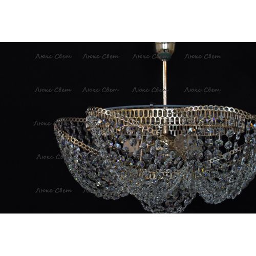 Люстра Космос 3 лампы с подвесом в Подольске Гусь Хрустальный