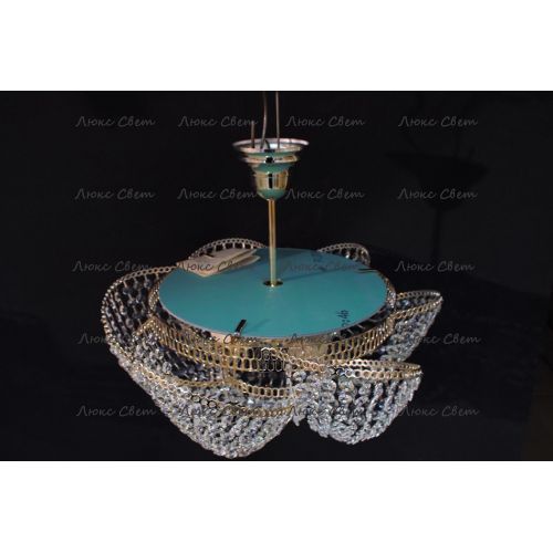 Люстра Космос 3 лампы с подвесом в Подольске Гусь Хрустальный