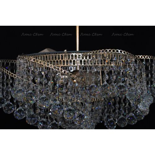 Люстра Космос 3 лампы с подвесом шар в Подольске Гусь Хрустальный