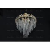 Люстра Капель Лепесток обтикон подвесная (собрана под конус) в Подольске