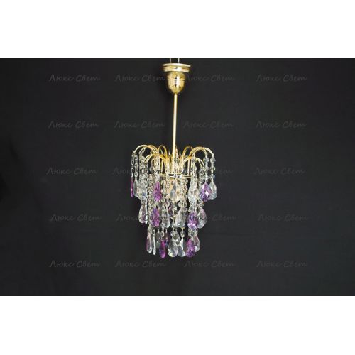 Люстра Зима журавлик фиолетовая в Подольске Гусь Хрустальный