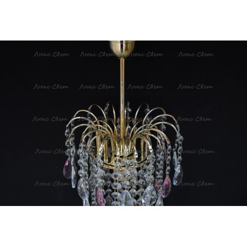 Люстра Зима журавлик розовая в Подольске Гусь Хрустальный