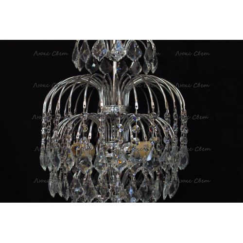 Люстра Хрустальные брызги с подвесом дубик в Подольске Гусь Хрустальный