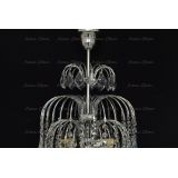 Люстра Хрустальные брызги с подвесом дубик в Подольске Люстра Хрустальные брызги с подвесом дубик в Подольске