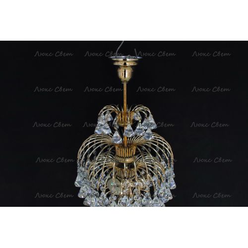 Люстра Хрустальные брызги с подвесом конус 40 мм в Подольске Гусь Хрустальный