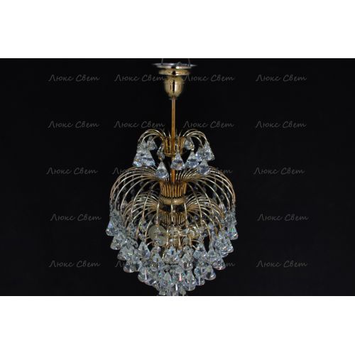Люстра Хрустальные брызги с подвесом конус 40 мм в Подольске Гусь Хрустальный