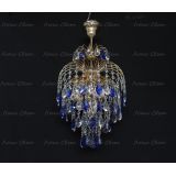 Люстра Хрустальные брызги с подвесом журавлик синий в Подольске