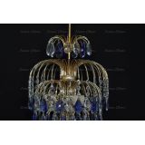 Люстра Хрустальные брызги с подвесом журавлик синий в Подольске