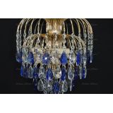 Люстра Хрустальные брызги с подвесом журавлик синий в Подольске