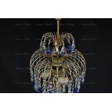 Люстра Хрустальные брызги с подвесом журавлик синий в Подольске