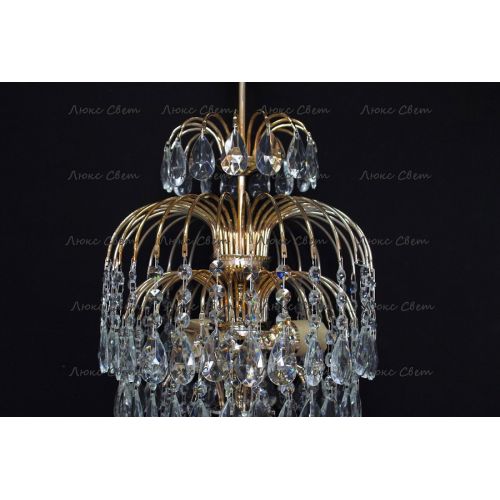 Люстра Хрустальные Брызги с подвесом журавлик в Подольске Гусь Хрустальный