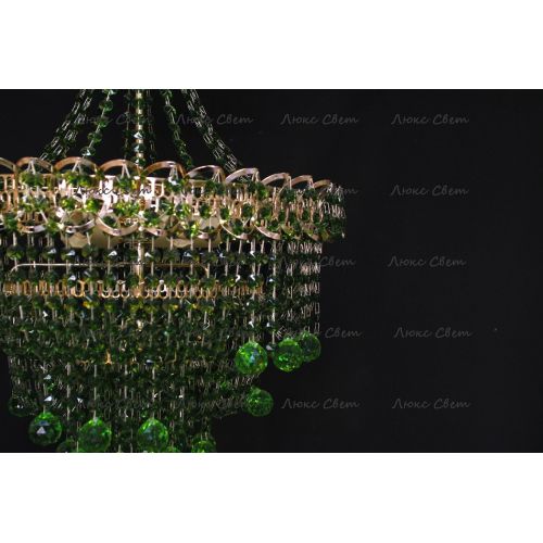 Люстра Натали Софья зеленая в Подольске Гусь Хрустальный