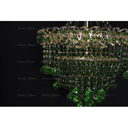Люстра Натали Софья зеленая в Подольске Гусь Хрустальный