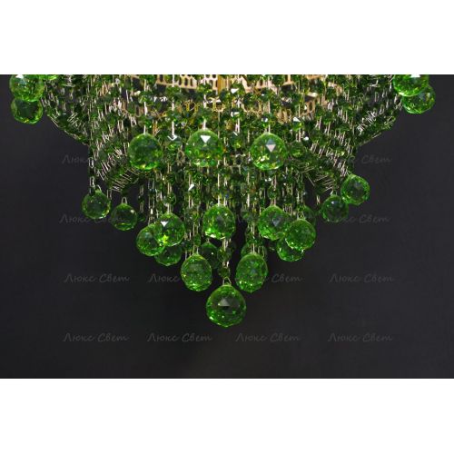 Люстра Натали Софья зеленая в Подольске Гусь Хрустальный