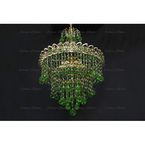 Люстра Натали Софья зеленая в Подольске Гусь Хрустальный