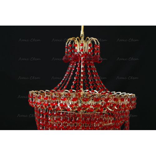Люстра Натали Софья красная  в Подольске Гусь Хрустальный