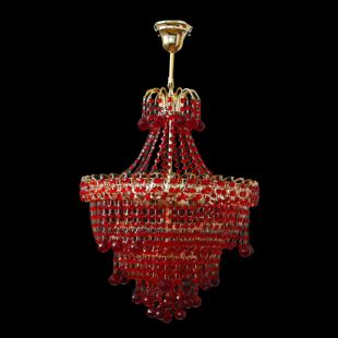 Люстра Натали Софья красная