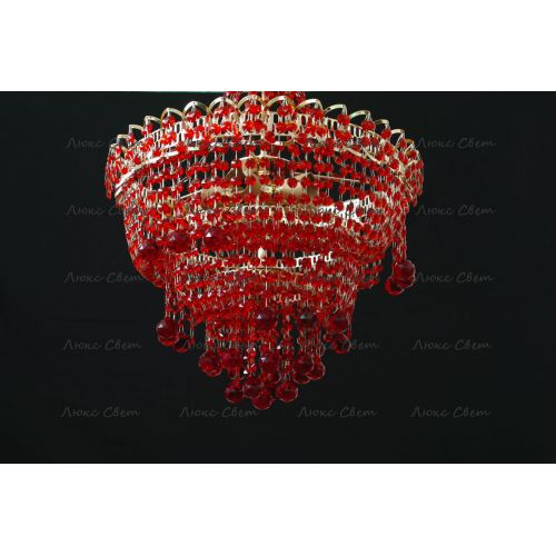 Люстра Натали Софья красная  в Подольске Гусь Хрустальный
