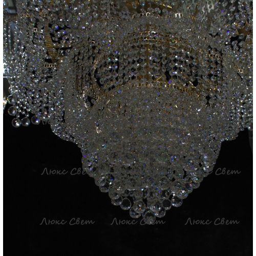 Люстра Лотос с подвесом диаметр 1000 мм высота1500 мм в Подольске Гусь Хрустальный