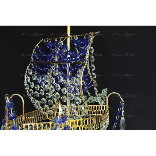 Люстра Корвет 1 ламповый синий в Подольске Гусь Хрустальный