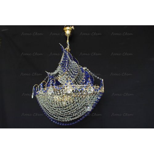 Люстра Корвет синий в Подольске Гусь Хрустальный