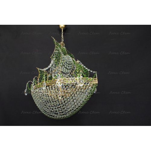 Люстра Корвет зеленый в Подольске Гусь Хрустальный