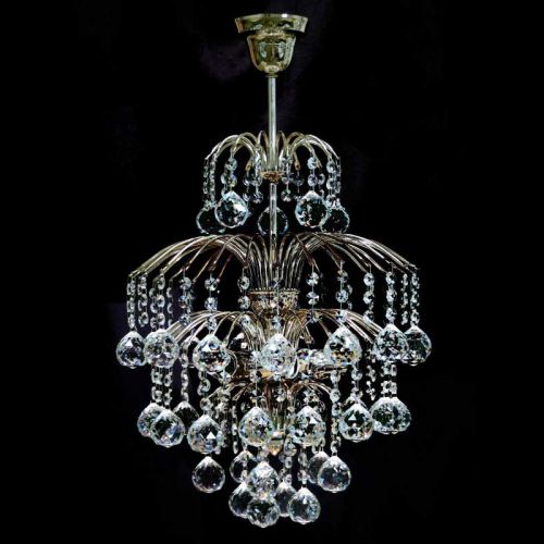 Люстра Хрустальные Брызги с подвесом шар 40 в Подольске Гусь Хрустальный