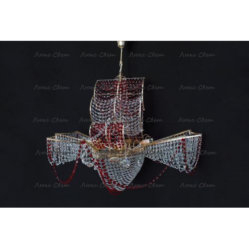 Люстра Летучий Голландец красный в Подольске Гусь Хрустальный