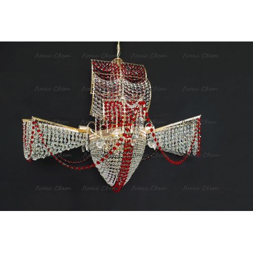 Люстра Летучий Голландец красный в Подольске Гусь Хрустальный