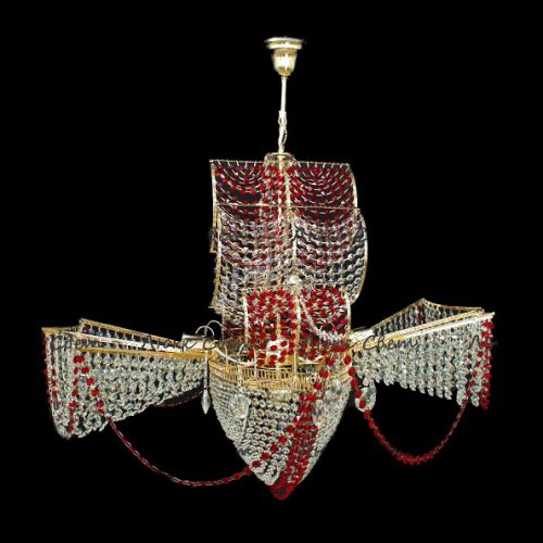 Люстра Летучий Голландец красный в Подольске Люстра Летучий Голландец красный в Подольске