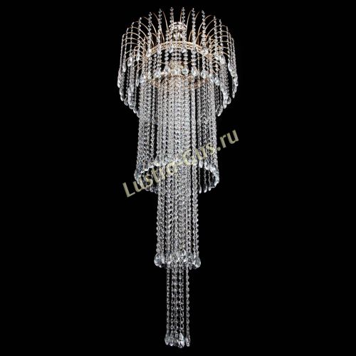 Люстра Агата Каскад №4 длинная в Подольске Гусь Хрустальный