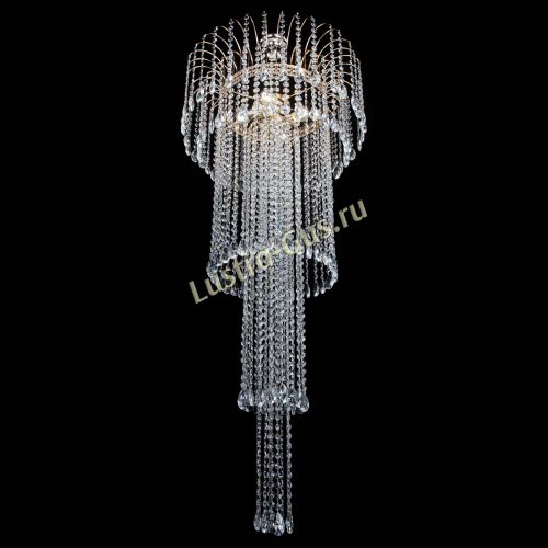 Люстра Агата Каскад №4 длинная в Подольске Гусь Хрустальный