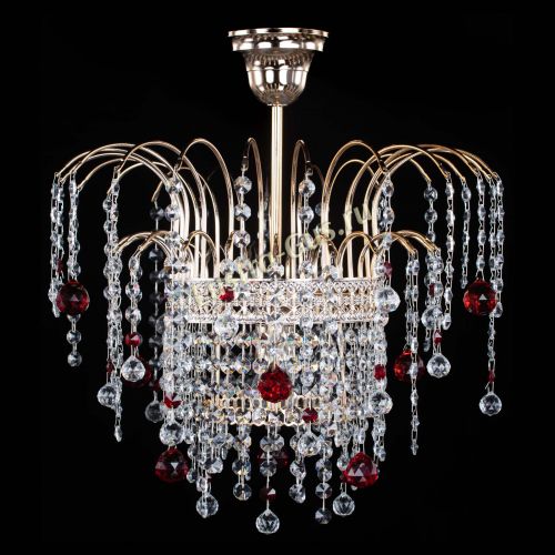 Люстра Агата Венеция №1 красная в Подольске Гусь Хрустальный