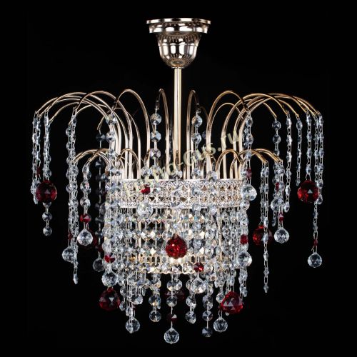 Люстра Агата Венеция №1 красная в Подольске Гусь Хрустальный