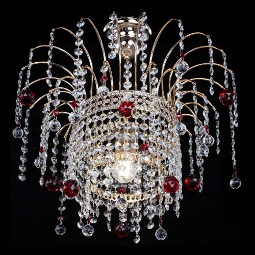 Люстра Агата Венеция №1 красная в Подольске Гусь Хрустальный