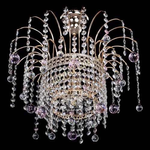 Люстра Агата Венеция №1 розовая в Подольске Гусь Хрустальный