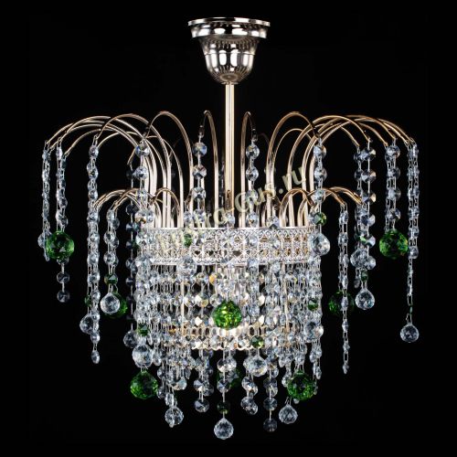Люстра Агата Венеция №1 зеленая в Подольске Гусь Хрустальный