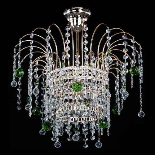 Люстра Агата Венеция №1 зеленая в Подольске Гусь Хрустальный