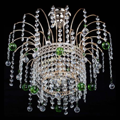 Люстра Агата Венеция №1 зеленая в Подольске Гусь Хрустальный
