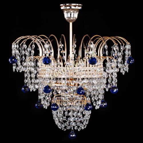 Люстра Агата Венеция №2 - 3 лампы синяя в Подольске Люстра Агата Венеция №2 - 3 лампы синяя в Подольске